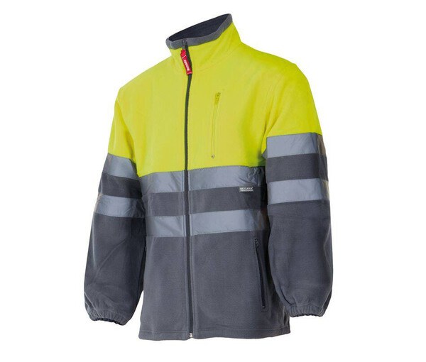 VELILLA VL183 - TWO-TONE HIGH-VISIBILITY FLEECE JACKET