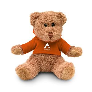 JOHNNY Teddybjörn i plysch med tr - GiftRetail MO7375