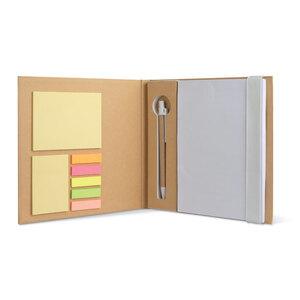 QUINCY Notebook with memo set and pen - GiftRetail MO8183