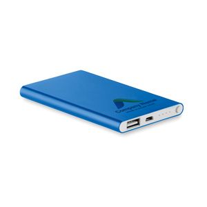 POWERFLAT Aluminium powerbank 4000 mAh - GiftRetail MO8735