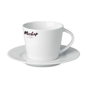PARIS Cappuccino kopp och fat - GiftRetail MO9080