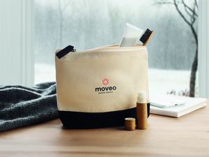 KLEUREN Necessär i bomull med kontrast - GiftRetail MO9815