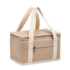 KECIL Durable Canvas 6-Can Cooler Bag with PEVA Insulation - GiftRetail MO6867