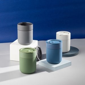 Claps 74280 - Miljövänlig Keramisk Mugg med Lock