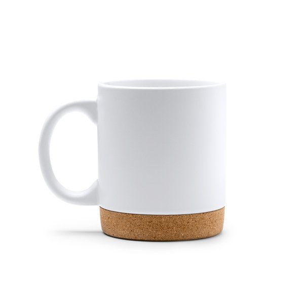 Claps 74331 - Matte Ceramic Mug with Removable Cork Base