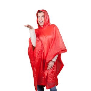 Claps 93004 - Färgglad PVC Poncho med Matchande Väska