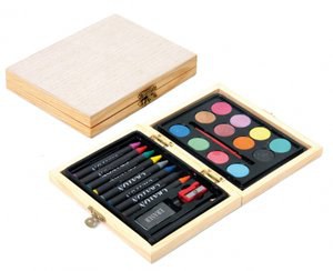 Claps 96820 - Trälåda med Kreativt Konstset