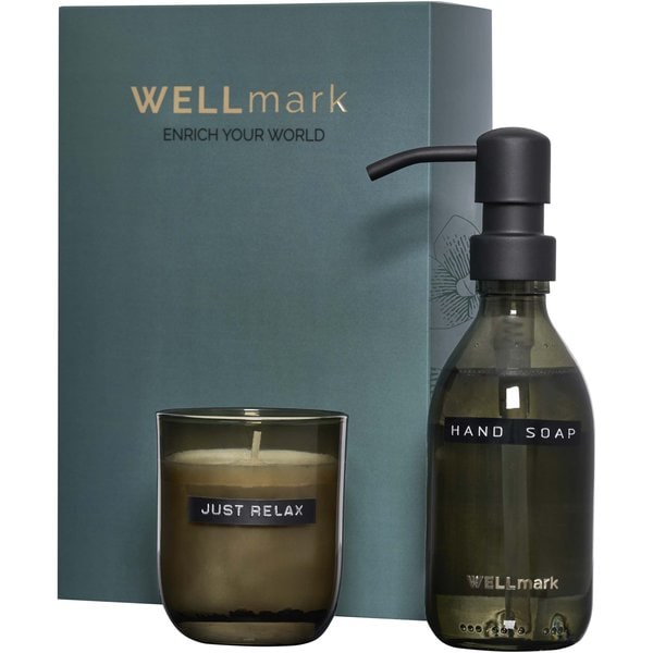 WELLmark 126406 - Wellmark Discovery 250 ml dispenser för handtvål och 150 g doftljus