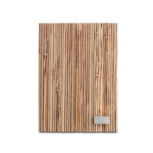 A5 anteckningsblock inbunden i naturlig halmfiber - Egotier 93275