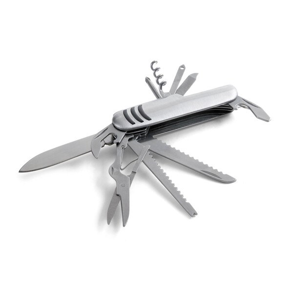 Multifunktionell fickkniv tillverkad av rostfritt stål och metall - Egotier 94147