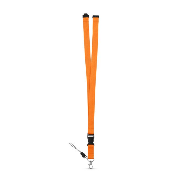 Polyester logoband med karbinhake av metall - Egotier 94402