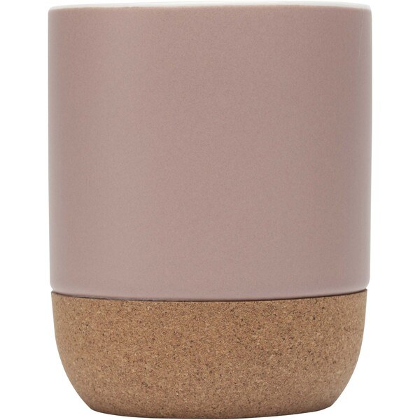 Billie 300 ml keramikmugg med korkdetaljer och matt finish - EgotierPro 100847
