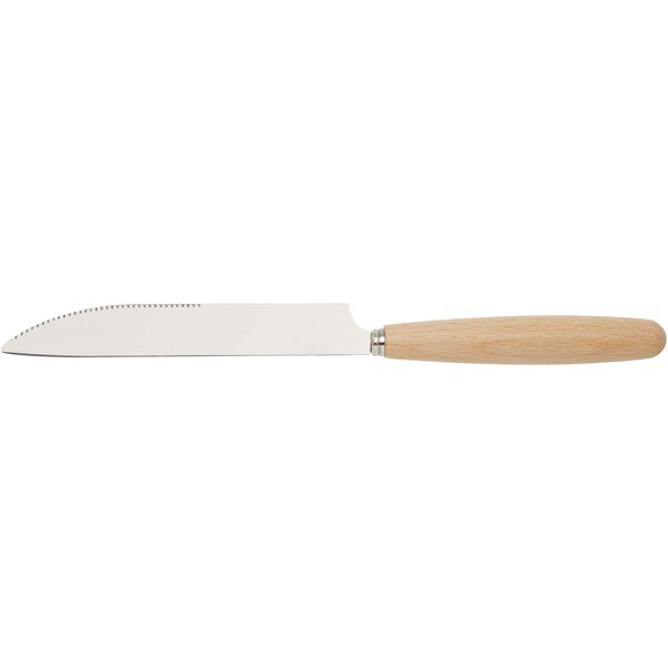 Root 5-piece stainless steel and beech wood cutlery set - EgotierPro 113414