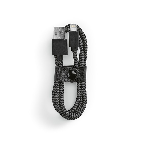Aodaci ACB009 - Bernoulli Cable rPET. 1m USB-A to Lightning. Fast Charge