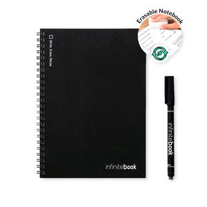 InfiniteBook 33200 - A5 Infinitebook with flexible cover and 15 plain whiteboard pages