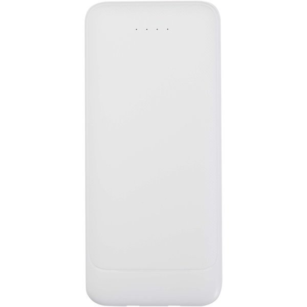 Adhil 10.000 mAh 10W recycled plastic power bank with 2 built-in cables - EgotierPro 124459