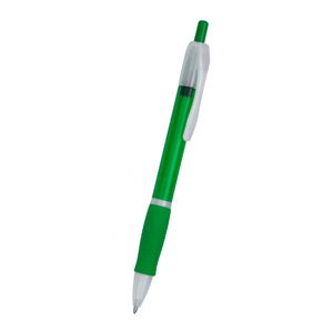 ONTARIO Push ball pen in translucent finish and soft matching grip - EgotierPro HW8008