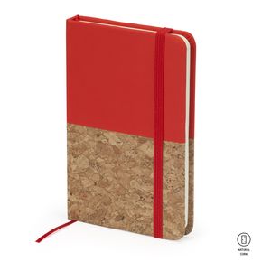 IRIS A6 notepad with hard half cork half leatherette covers - EgotierPro NB8071