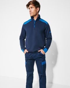 Roly SU8413 - MAVERICK Half zip sweater in a colour combination design