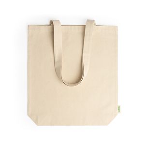 KENSAL 100% organic cotton bag with gusset and practical 70 cm long handles