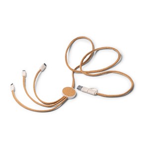 Stamina CR1094 - METRIK 5-in-1 Charger Cable w/Cork & Wheat