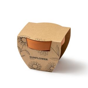 Stamina MC1036 - GIRAX Terracotta flower pot with sunflower seeds