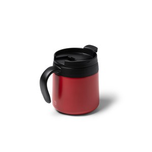 Stamina TZ1358 - VAKE Double-walled recycled 304 stainles steel mug with screw lid and handle