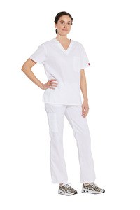 Dickies Medical DKE83706 - ComfortBlend Unisex V-Neck Top with Pocket