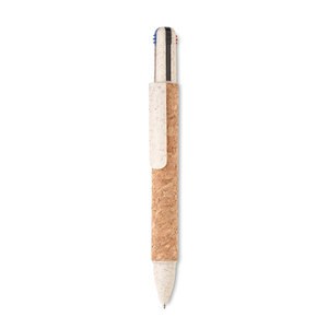 ARBOCHO Cork 4-colour ink ball pen - GiftRetail MO2421