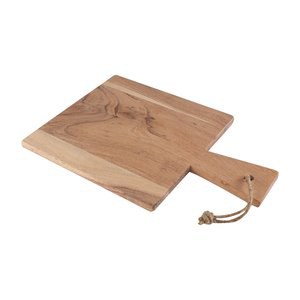 Claps 70074 - Acacia Wood Kitchen Chopping Board with Jute Cord
