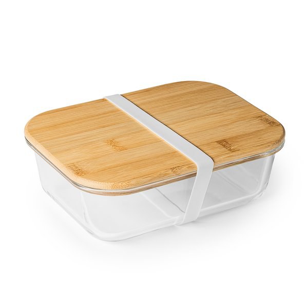 Claps 74204 - Miljövänlig Glas Lunchlåda med Bambu Lock