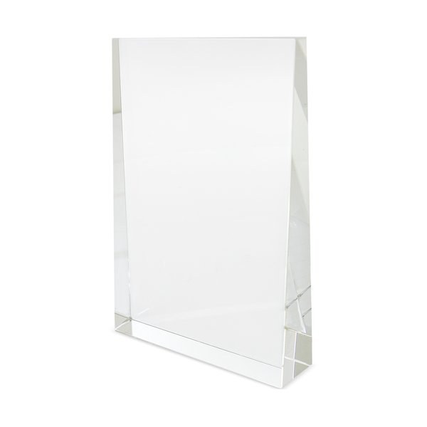 Premium Glass Trophy with Blue Satin Lining