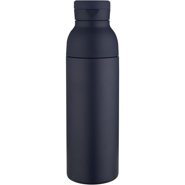 Illuminate 650 ml vattenflaska av RCS-certifierat återvunnet rostfritt stål med dubbelvägg, med 3 olika lock