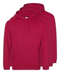 Förpackning med 3 AWDis Just Hoods JH001 - Stilren och Bekväm Huvtröja för Alla Årstider