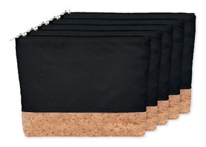 Förpackning med 5 GiftRetail MO9817 - PORTO BAG Necessär i Bomull & Kork