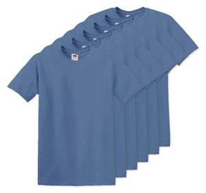 Förpackning med 60 Fruit of the Loom SC220 - T-shirt med rund hals för män