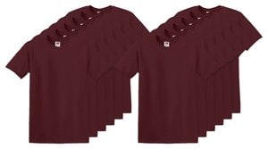 Förpackning med 120 Fruit of the Loom SC220 - T-shirt med rund hals för män