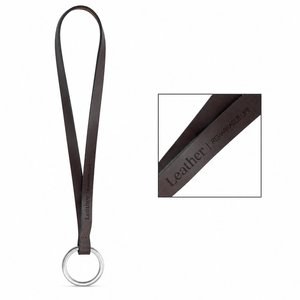 Lanyard'In 75032S - Printed sample of Lanyard LEATHER Short Slim (10 mm)