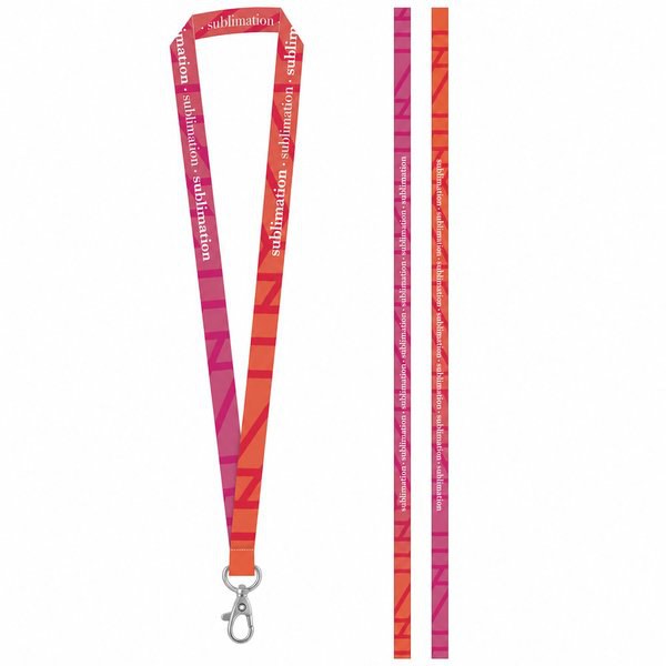 Tryckt prov av SET Lanyard SUBLIMATION Long II (20 mm) med 20 mm karbinhake