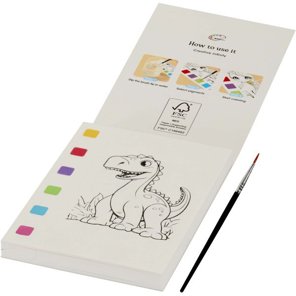 Quell set med målarbok och vattenpenna - EgotierPro 106441