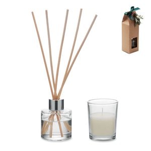 GINGLE Set med vaniljdiffusor och lju - GiftRetail CX1590