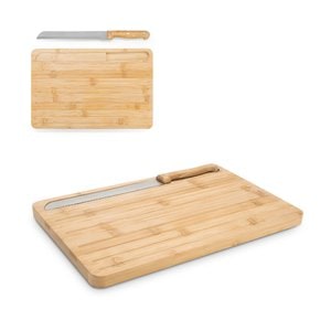 Skärbräda i bambubröd med kniv ingår - Egotier 94394